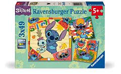 3 Puzzles 49 pièces Aloha Disney Stitch Ravensburger