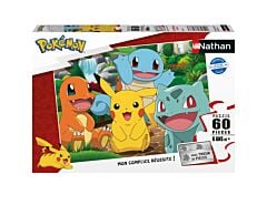 Puzzle 60 pièces Les Pokémon au parc Nathan