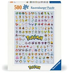 Puzzle 500 pièces Pokédex première génération Pokémon Ravensburger
