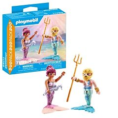 Playmobil 71799 Duo Sirène et triton avec sceptre et trident