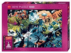 Puzzle 1000 pièces Movie masters Tim Burton films Heye