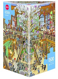 Puzzle 1500 pièces Triangular Library Heye