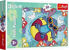 Puzzle 30 pièces Lilo et Stitch en vacances Trefl