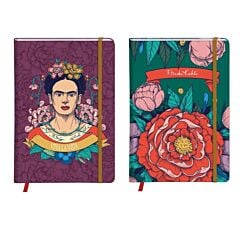 Carnet ligné rembordé rigide A5 cm 160 pages Frida Kahlo Clairefontaine Modèle aléatoire