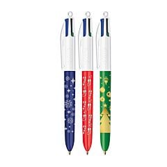 Stylo 4 Couleurs Time To Shine Noël - Édition Spéciale BIC - Modèle aléatoire
