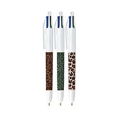 Stylo 4 Couleurs Léopard coloris assortis Bic modèle aléatoire 