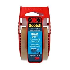 Scotch Ruban d'emballage havane avec dévidoir manuel 50mm x 20m