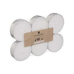 Lot de 6 bougies Chauffe-plat Many 5,6 cm blanc