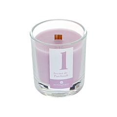 Bougie parfumée en verre Numia 180g - Secret de patchouli