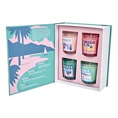 Coffret 4 Bougies parfumées Voyage
