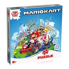 Puzzle 500 pièces autour du monde Mario kart