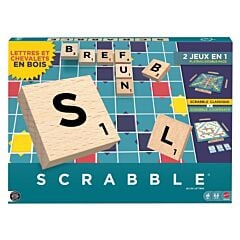 Scrabble Classique 2 en 1 - Lettres en bois