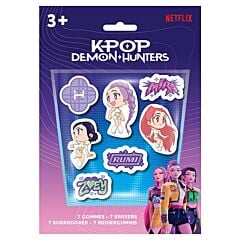 Set de 7 gommes Kpop Demon Hunters