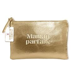 Pochette métallisée Or Maman Parfaite