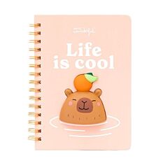 Cahier A5 3D Squishy Capybara La vie est cool Mr Wonderful