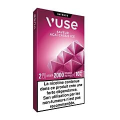Capsules x2 ePod Vuse Acai cassis ice 10mg
