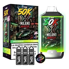 X-Bar 50K Kit Milano Mafia Pomme Acidulée 20mg