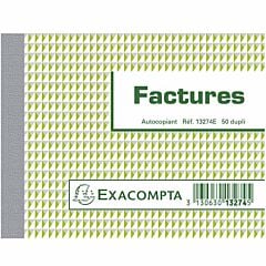 Manifold factures 50 feuillets 10 x 13 cm dupli Exacompta