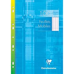 100 feuillets mobiles A4 Séyès Clairefontaine