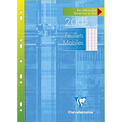 200 feuillets mobiles A4 Séyès Clairefontaine