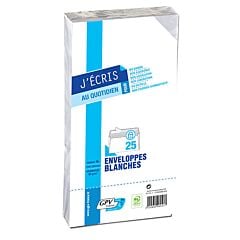 25 enveloppes DL 110 x 220 mm GPV