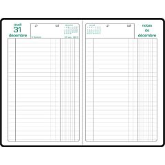 Agenda 2026 euro-cents 21 x 13 cm noir Exacompta 