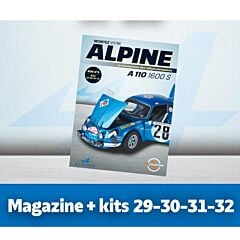 Alpine A110 Magazine et Kits n°29, 30, 31 et 32