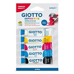 5 tubes de peinture gouache 10 ml Giotto