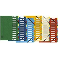 Trieur à fenêtre 12 compartiments Exacompta Coloris Aléatoire