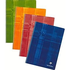 Cahier spirale 100 pages A4 Q.5x5 Clairefontaine Coloris Aléatoire