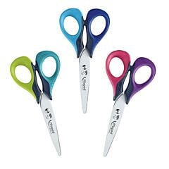 Ciseaux Sensoft gaucher 13 cm anneaux souples coloris aléatoire Maped