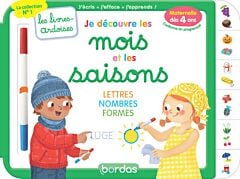 Les livres-ardoises - Je découvre les mois et les saisons