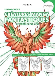 Créatures manga fantastiques faciles