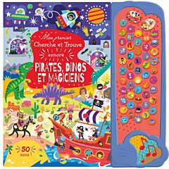 Mon premier cherche et trouve sonore - Pirates, dinos et magiciens
