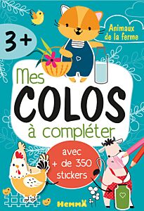 Mes colos à compléter - Animaux de la ferme - avec + de 350 stickers