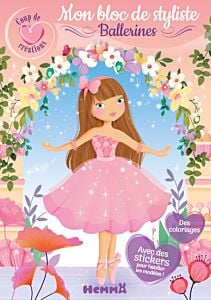 Coup de coeur créations - Mon bloc de styliste - Ballerines - Des coloriages - Avec des stickers pou