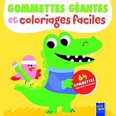 Le crocodile - Gommettes géantes