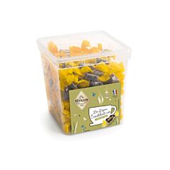 Lapin croustillant chocolat Noir emballé Tubo Revillon