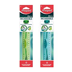 Règle plastique incassable 20 cm Maped