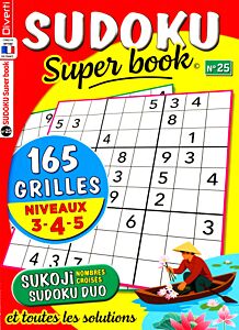 Magazine Sudoku super book, numéro 25, du 12/05/2026