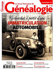 Magazine Revue francaise de genealogie, numéro 284, du 22/05/2026