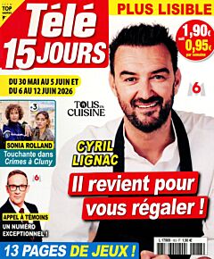 Magazine Tele 15 jours, numéro 183, du 23/05/2026