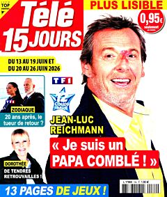 Magazine Tele 15 jours, numéro 184, du 06/06/2026