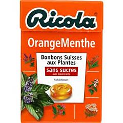 Ricola sans sucres orange-menthe