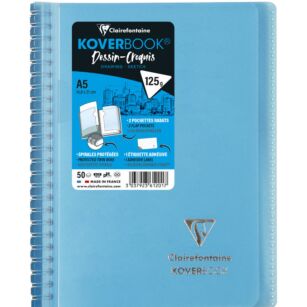 Carnet De Croquis A4 Stationery Island - 100 Pages | Papier Épais 180g/m² | Reliure Spirale