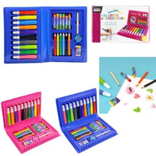 Pokémon – Malette De Coloriage Avec Feutres, Crayons Et Stickers – Sac à Dos Intégré – Cadeau Anniversaire Pour Enfant
