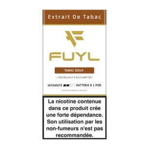 Starter Kit cigarette lectronique Extrait de tabac - tabac doux 18mg Fuyl  - Pods et puffs rechargeables Fuyl | Maison de la Presse