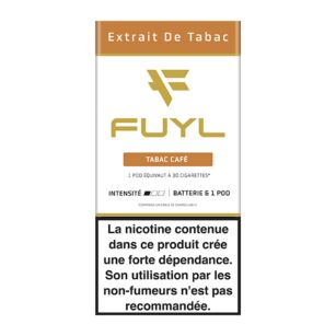 Starter Kit cigarette lectronique Extrait de tabac - tabac caf 18mg Fuyl  - Pods et puffs rechargeables Fuyl | Maison de la Presse