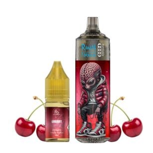 e liquide puff tornado Puff rechargeable 9000 Randm Tornado + e-liquide Cerise 20 mg - Puffs  fruitées main image 0