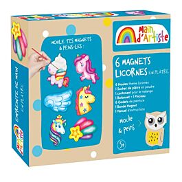 Kit Créatif Licorne En Plâtre à Peindre - Moule Silicone, Peintures Incluses, Activité Manuelle Enfants 5-10 Ans - 5